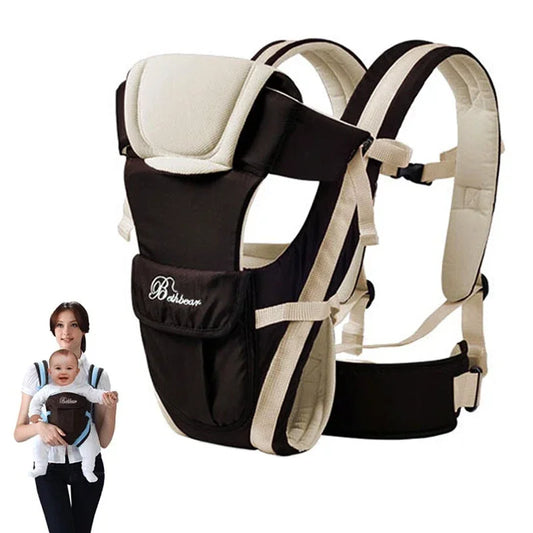 Baby carrier with breathable front